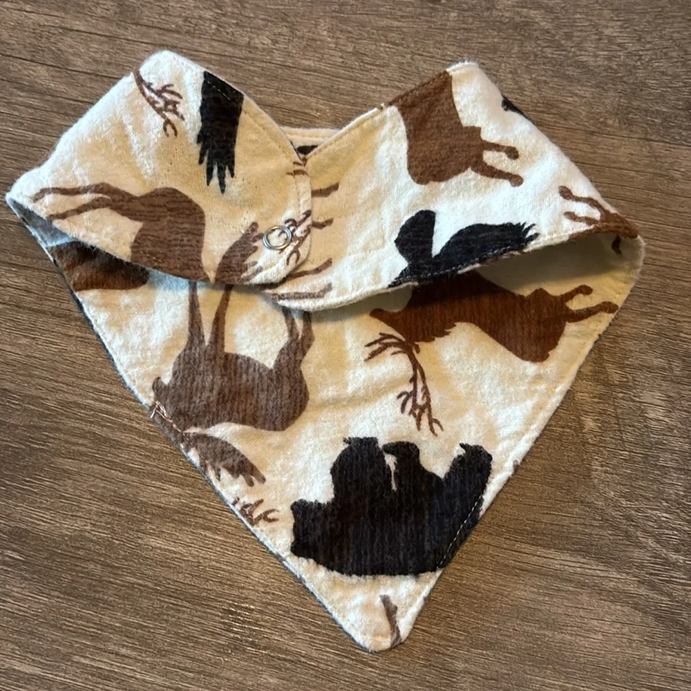 5 pack handmade outdoorsy baby bibs
